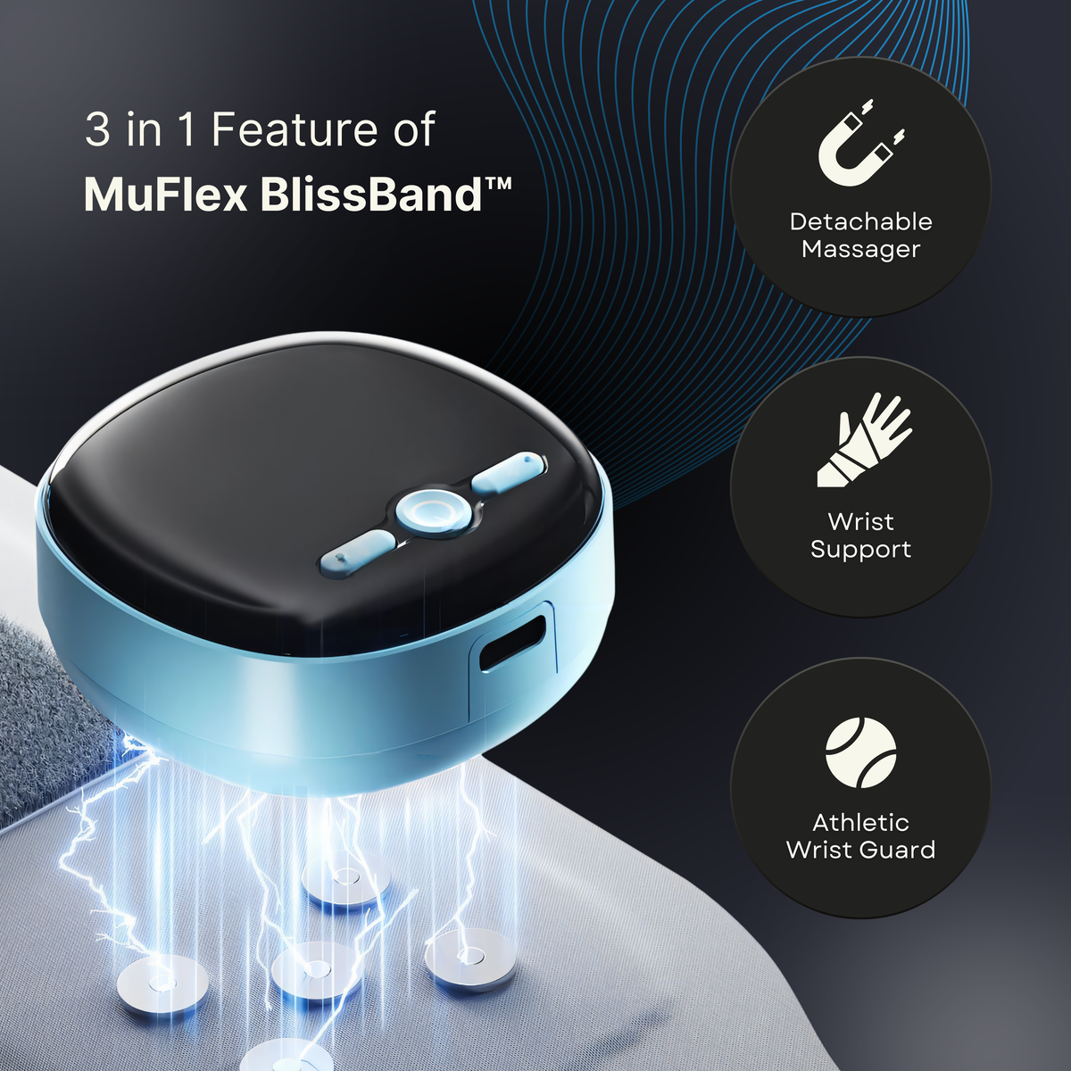 MuFlex BlissBand™ – Ultimate Wrist Relief